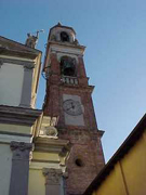 Il campanile della chiesa parrocchiale di S. Lorenzo