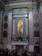 Lato destro della chiesa parrocchiale di S. Lorenzo