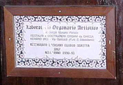 L'organo della chiesa parrocchiale di S. Lorenzo